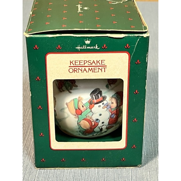 Ornament Xmas Holiday Betsey Clark Home For Christmas Glass Collector's Hallmark - Picture 2 of 5